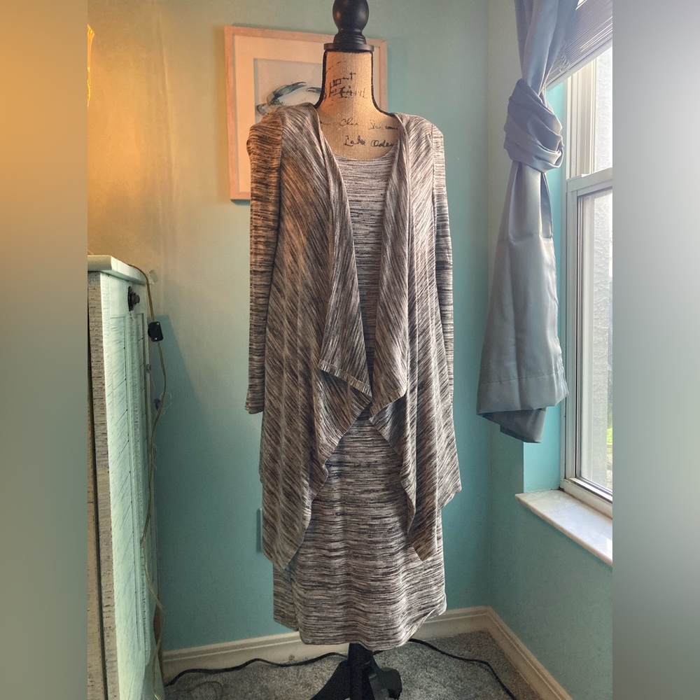 Women’s (thin) sweater dress with built-on jacket